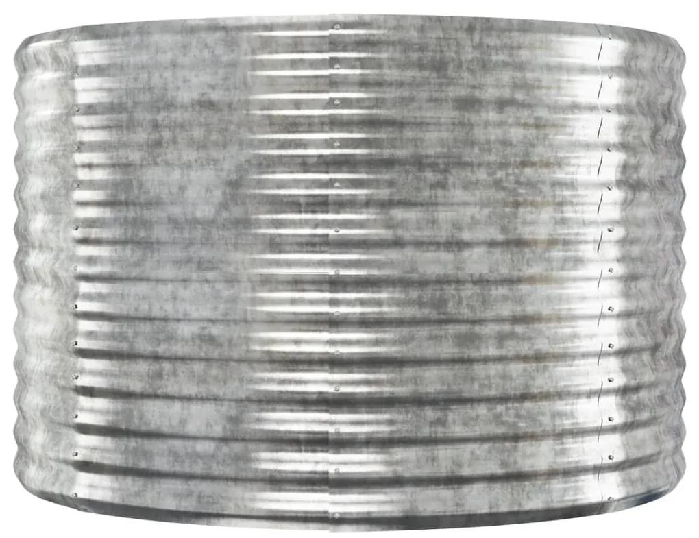 Jardiniera, argintiu, 322x100x68 cm, otel vopsit electrostatic 1, Argintiu, 322 x 100 x 68 cm