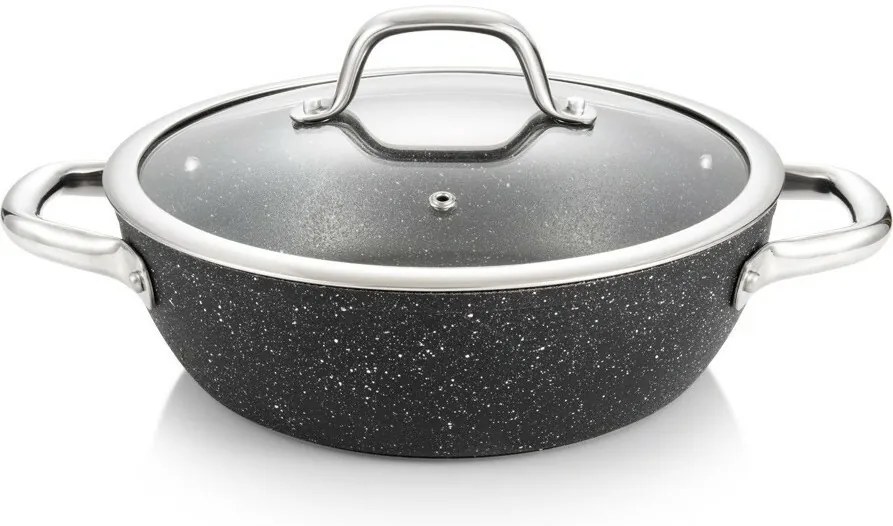 Tigaie adâncă cu capac Tescoma PRESIDENT Stone, 24 cm, 24 cm