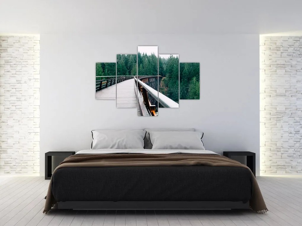 Tablou - Pod spre vârfurile copacilor (150x105 cm)