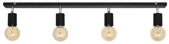 Spot TUNE 4xE27/20W/230V negru