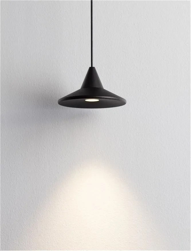 Pendul LED design minimalist DRO negru