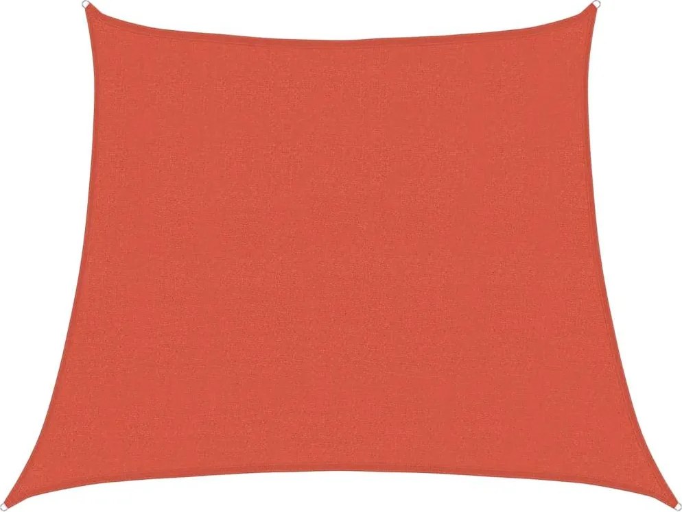 vidaXL Pânză parasolar, teracotă, trapez, 3/4x3 m, HDPE, 160 g/m²