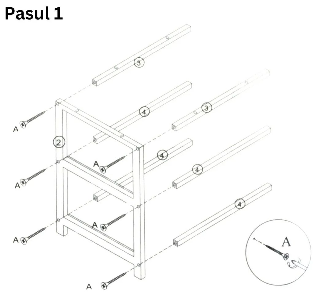 Noptieră camera copilului, model tigru, cu 2 sertare, H&S Collection, MDF, 41x33,5x43 cm, albastru
