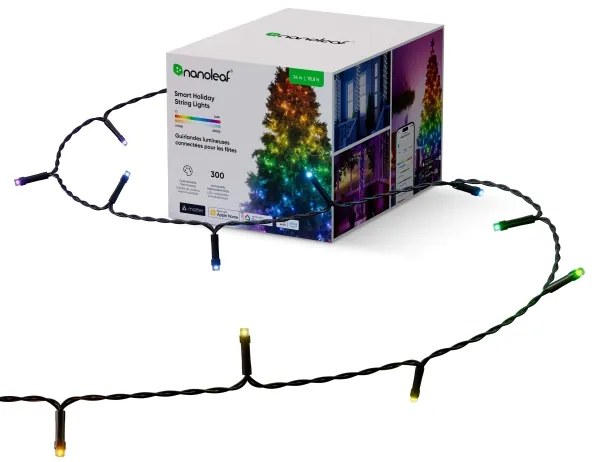 Instalație LED RGBW de Crăciun Nanoleaf N7102K02-25HSL 300xLED 2x12m 2700-6500K Wi-Fi IP67