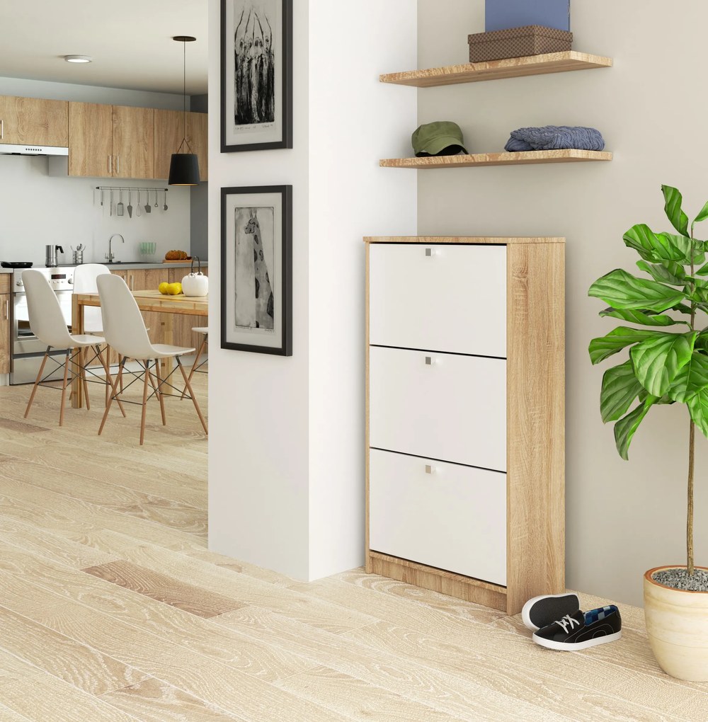 Pantofar Satori (Stejar sonoma + Alb). 1069539