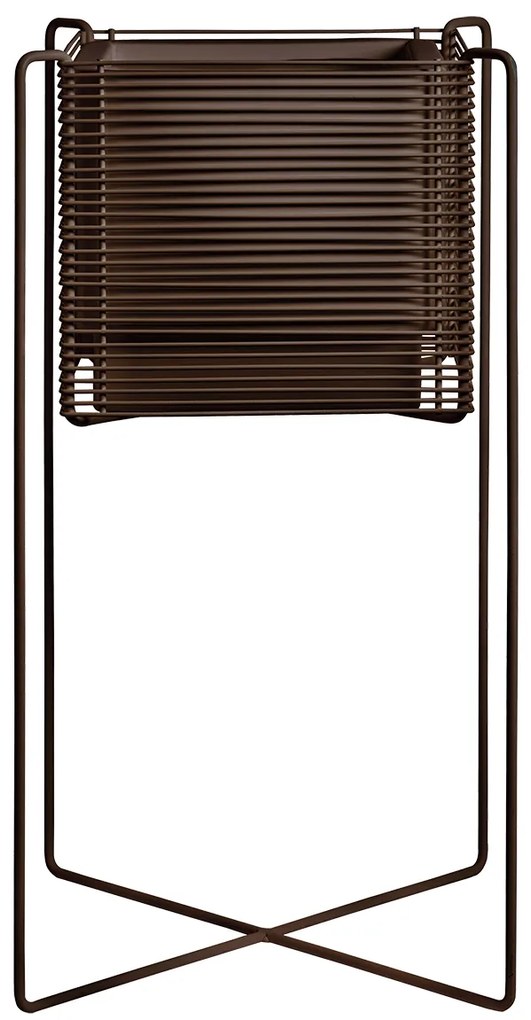 Ghiveci quadrat cu auto-irrigare, châch, ZEN, mai multe variante- Hobby Flower Culoare: oțel corten