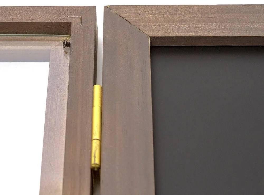 Vitrina magnetica din lemn A3, neagra