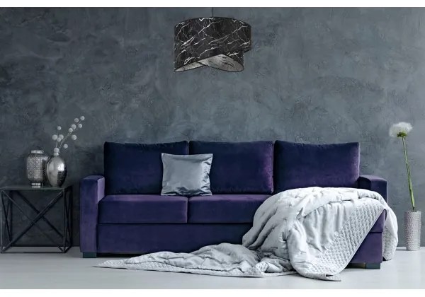 Lustră pe cablu 1xE27/60W/230V negru/argintiu