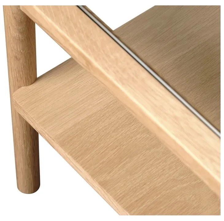 Măsuță de cafea în culoare naturală din sticlă 60x120 cm Elba – Unique Furniture