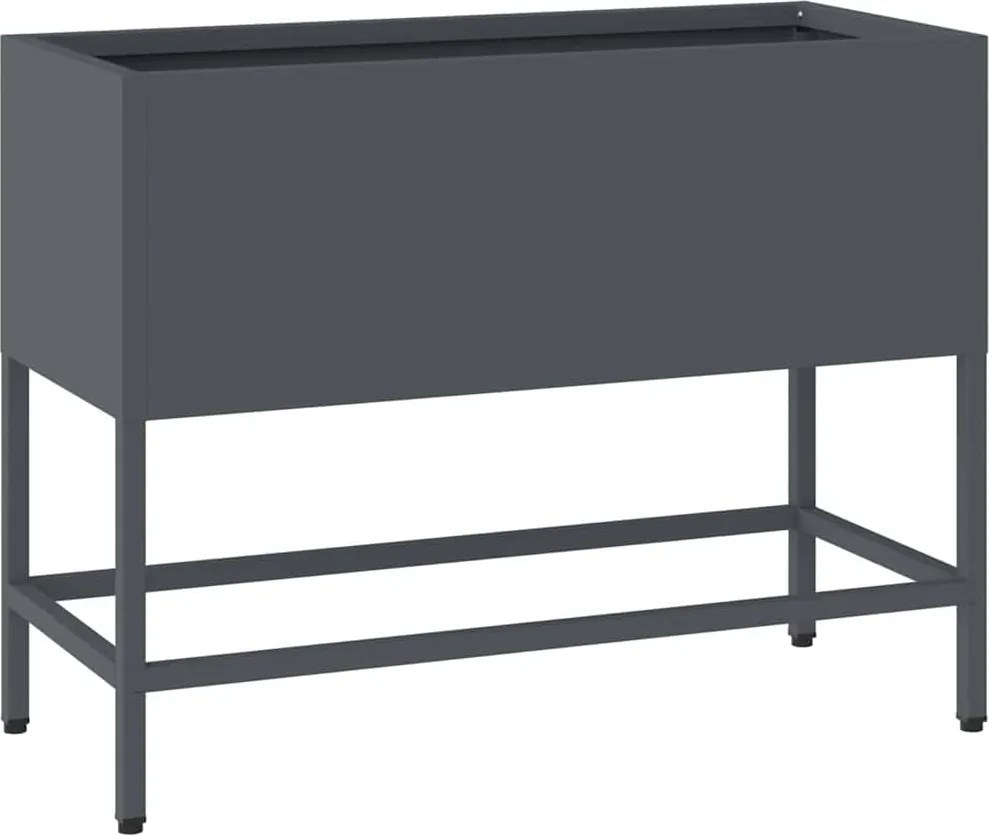 vidaXL Ghiveci ridicat pentru grădină Antracit 60 x 26 x 45 cm Oțel