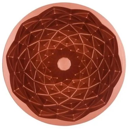 Formă KITCHISIMO pentru guguluf, 24 cm, model diamant, cupru