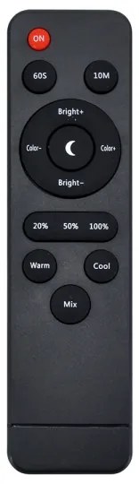 Lampă LED dimabilă 3 în 1 LED/12W/230V neagră CRI 90 + telecomandă