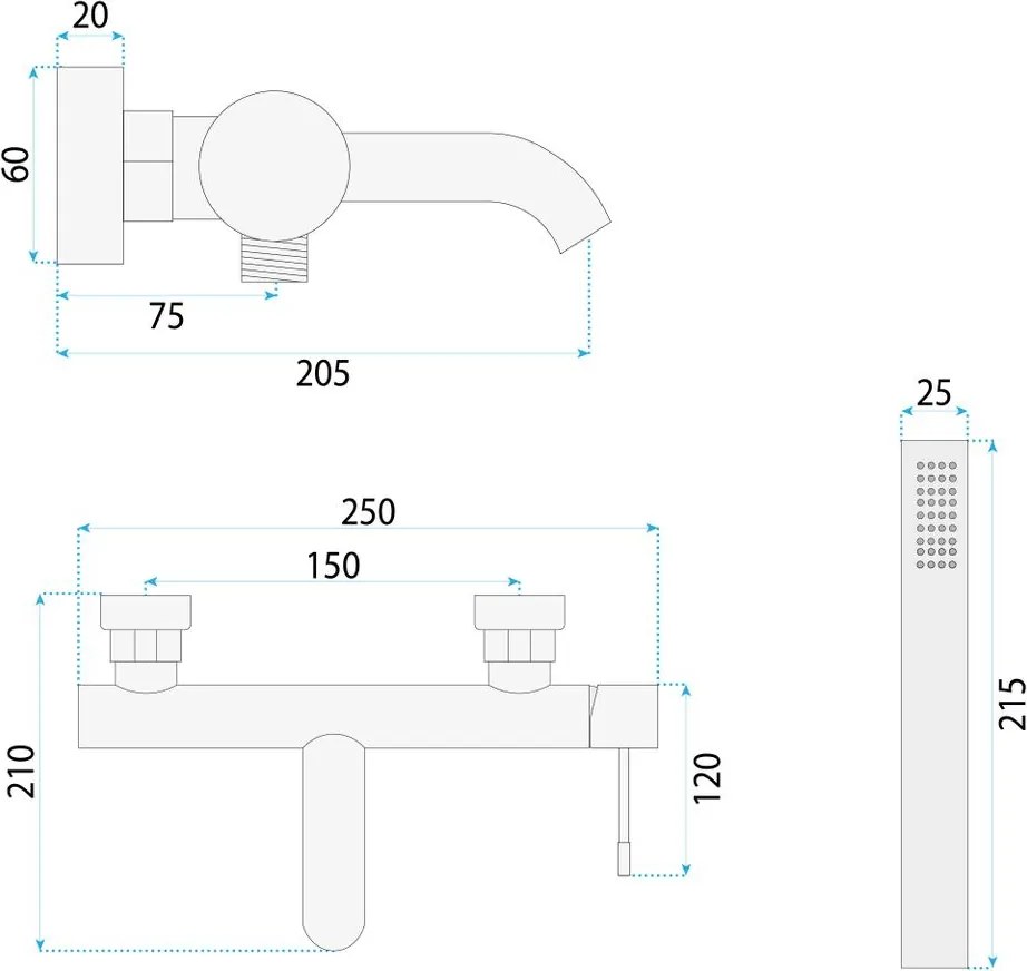 Baterie de cada Rea Lungo Diamond crom