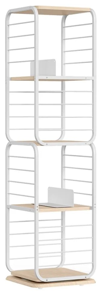 Biblioteca Vasagle Alb 43x43x158 cm