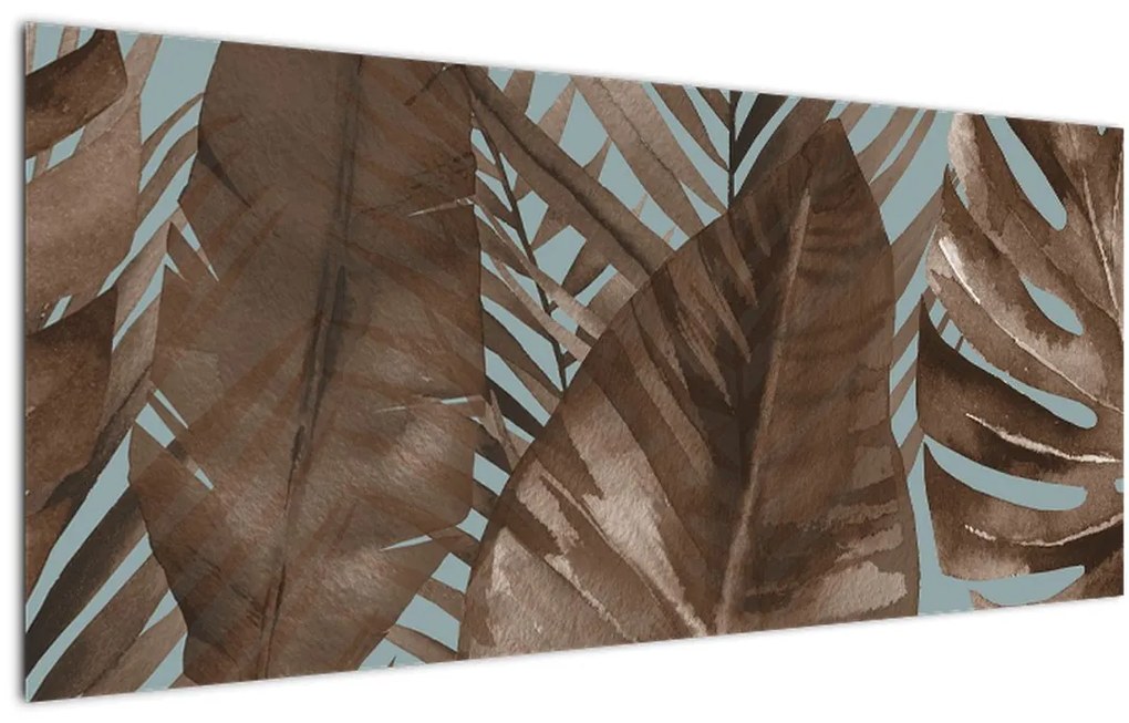 Tablou - Frunze de palmier acvarel (120x50 cm)