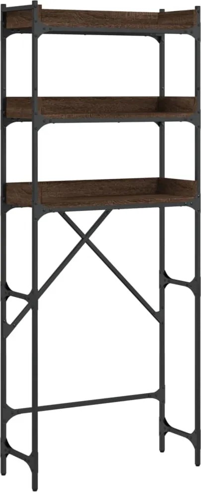 vidaXL Dulap mașină de spălat, stejar maro, 67x25x163cm lemn prelucrat