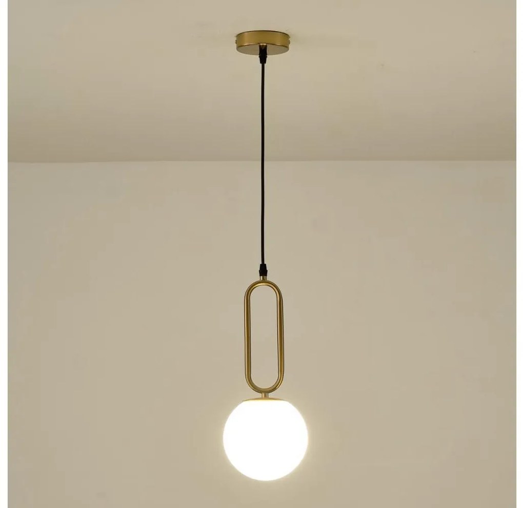 Lustră pe cablu 1xE27/40W/230V alamă