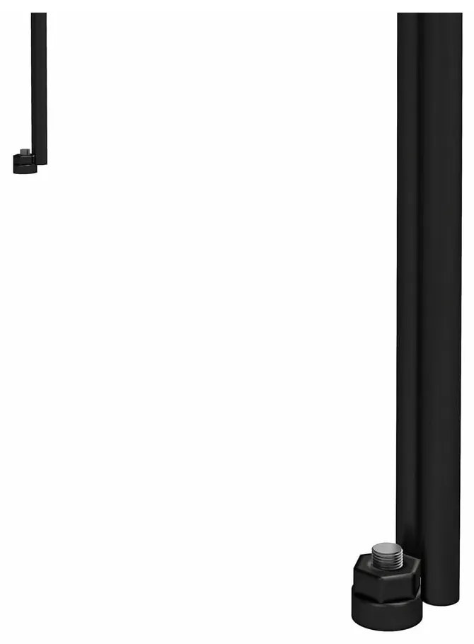 Bibliotecă neagră cu aspect de stejar 79x117 cm Wainwright - Queer Eye