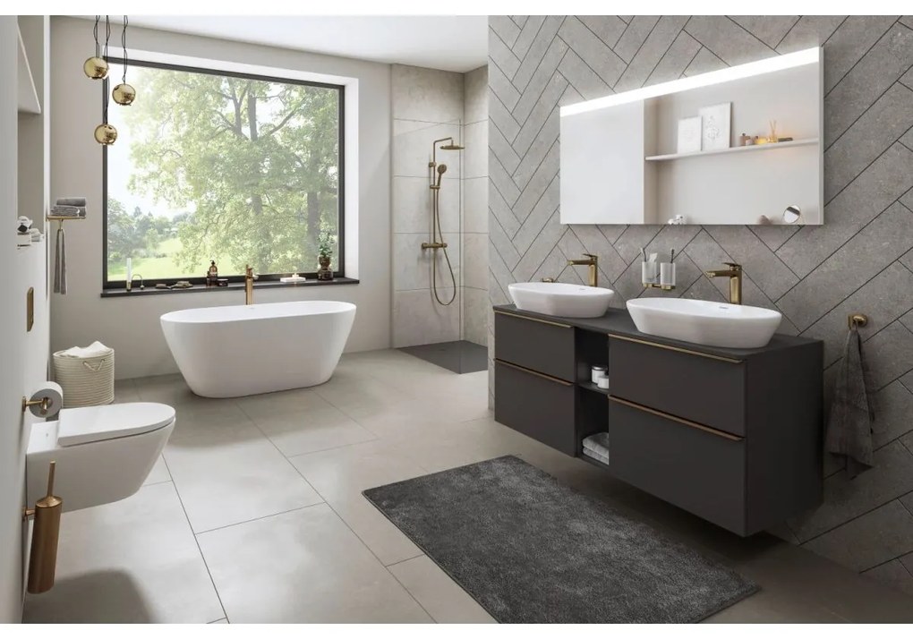 Duravit Wave baterie lavoar stativ alama bronz antic WA1040002004