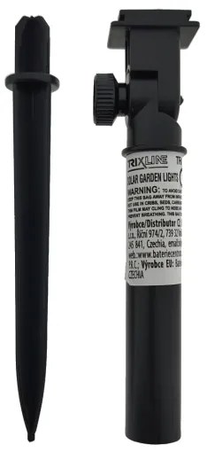 Lampă solară LED RGB, 10 x LED, 1,2 V, 300 mAh, IP44, neagră