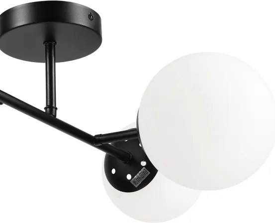 Brilagi - Lustră aplicată MALONY 4xE14/20W/230V neagră