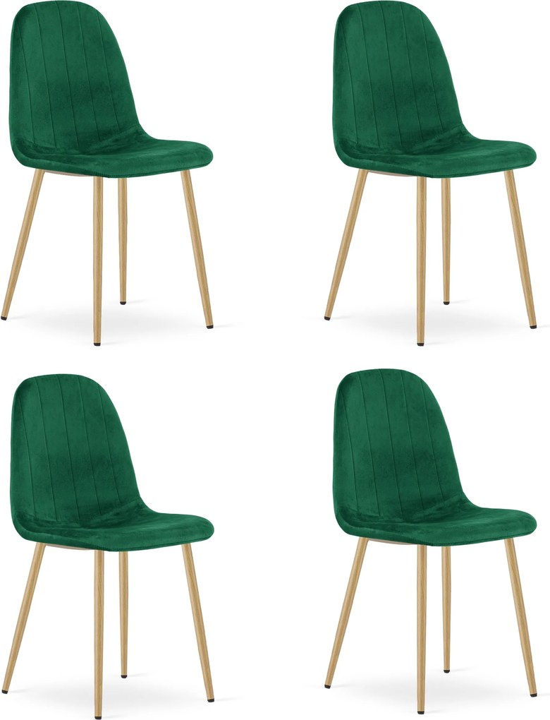 Scaun de sufragerie PADVA VELVET, verde