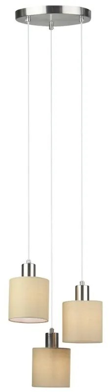 Lustra cu 3 pendule design modern NATINA bej 5012 RX