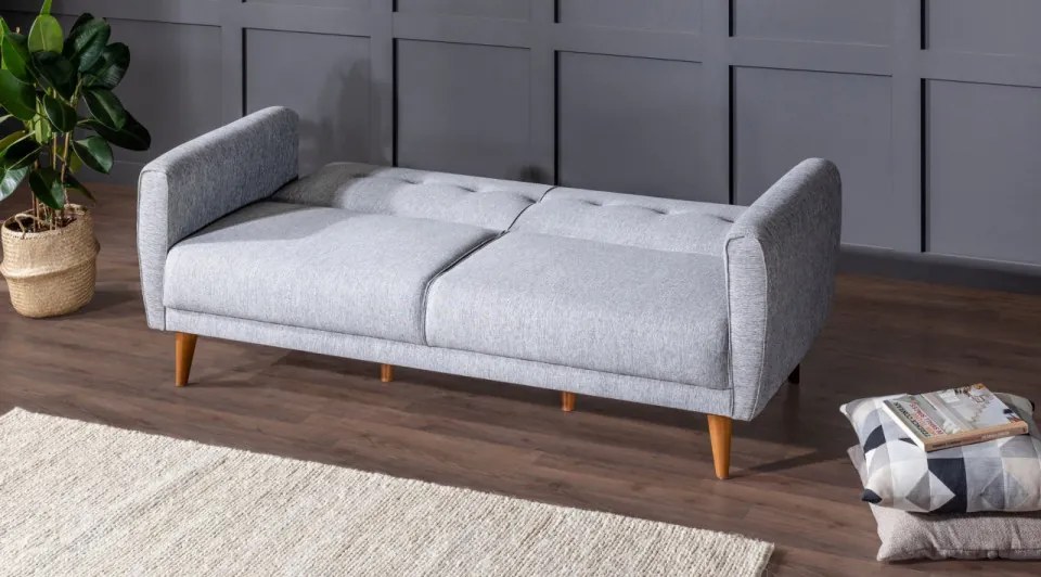 Set Canapea Extensibilă si Fotoliu Aria, Gri