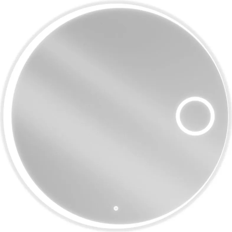 Mexen Ella oglindă de baie iluminată cu oglindă cosmetică, rotundă 100 cm, LED 6000K, anti-abur - 9811-100-100-611-00