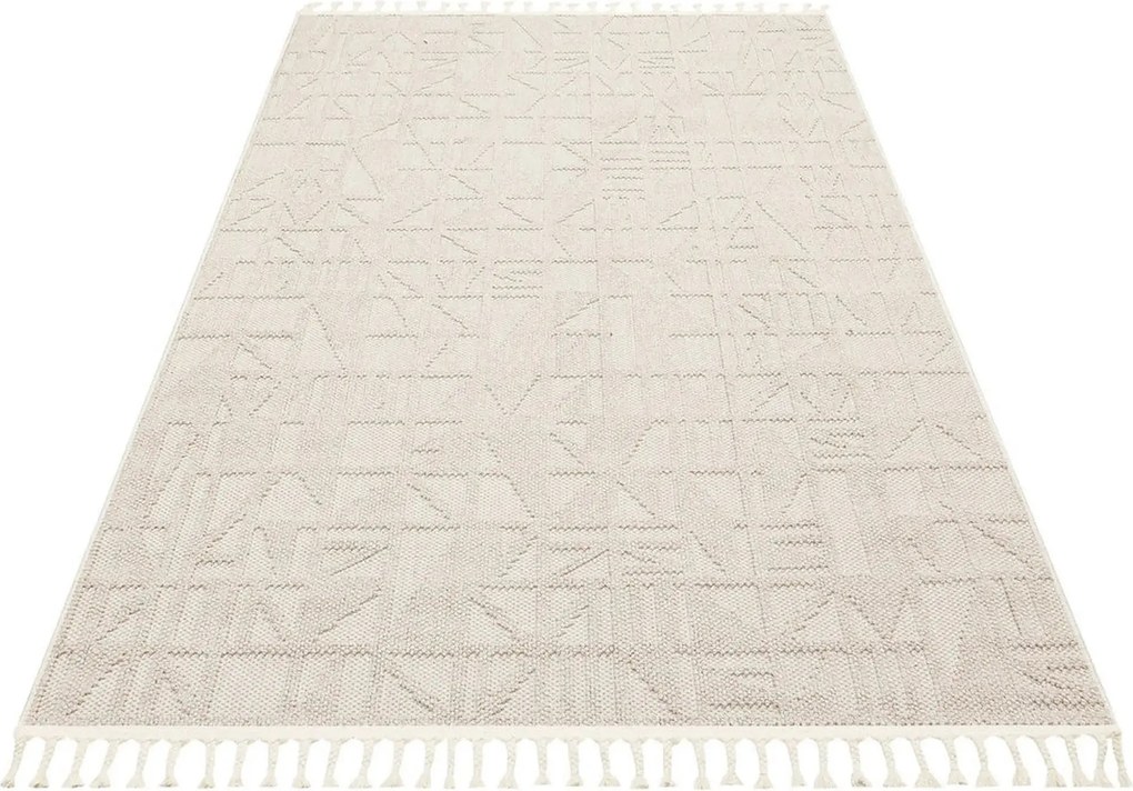 Covor 514SRZ2107, 80x150 cm, forma dreptunghiulara, material tesut, be