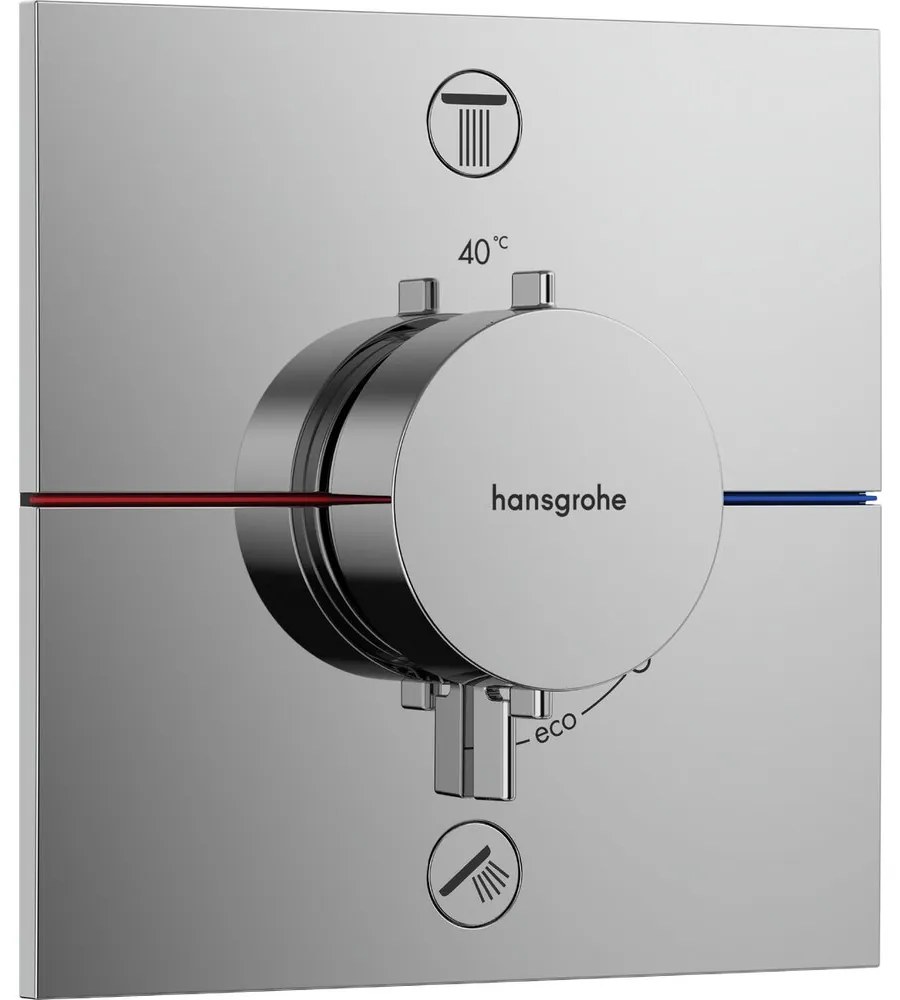 Baterie dus termostatata incastrata Hansgrohe ShowerSelect Comfort E 2 functii EN1717