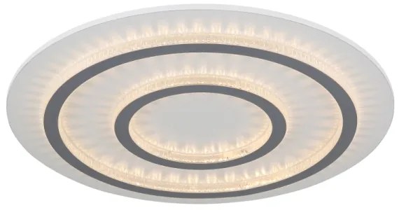 Globo JAYDEN 48042-60W - Plafonieră LED dimerizabilă 60W/230V, Ø 55 cm, albă + telecomandă