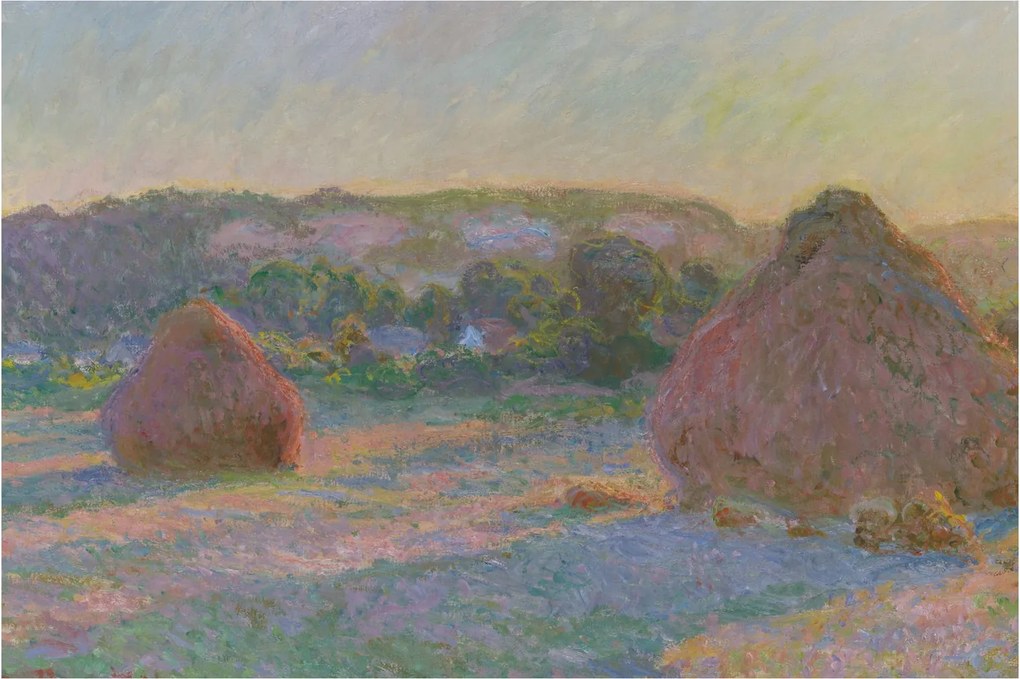 Tablou - Claude Monet, Stacks of Wheat (End of Summer) , reproducere (90x60 cm)