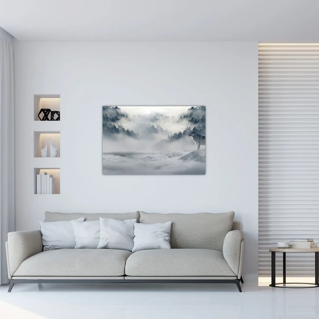 Tablou cu lupi (90x60 cm)