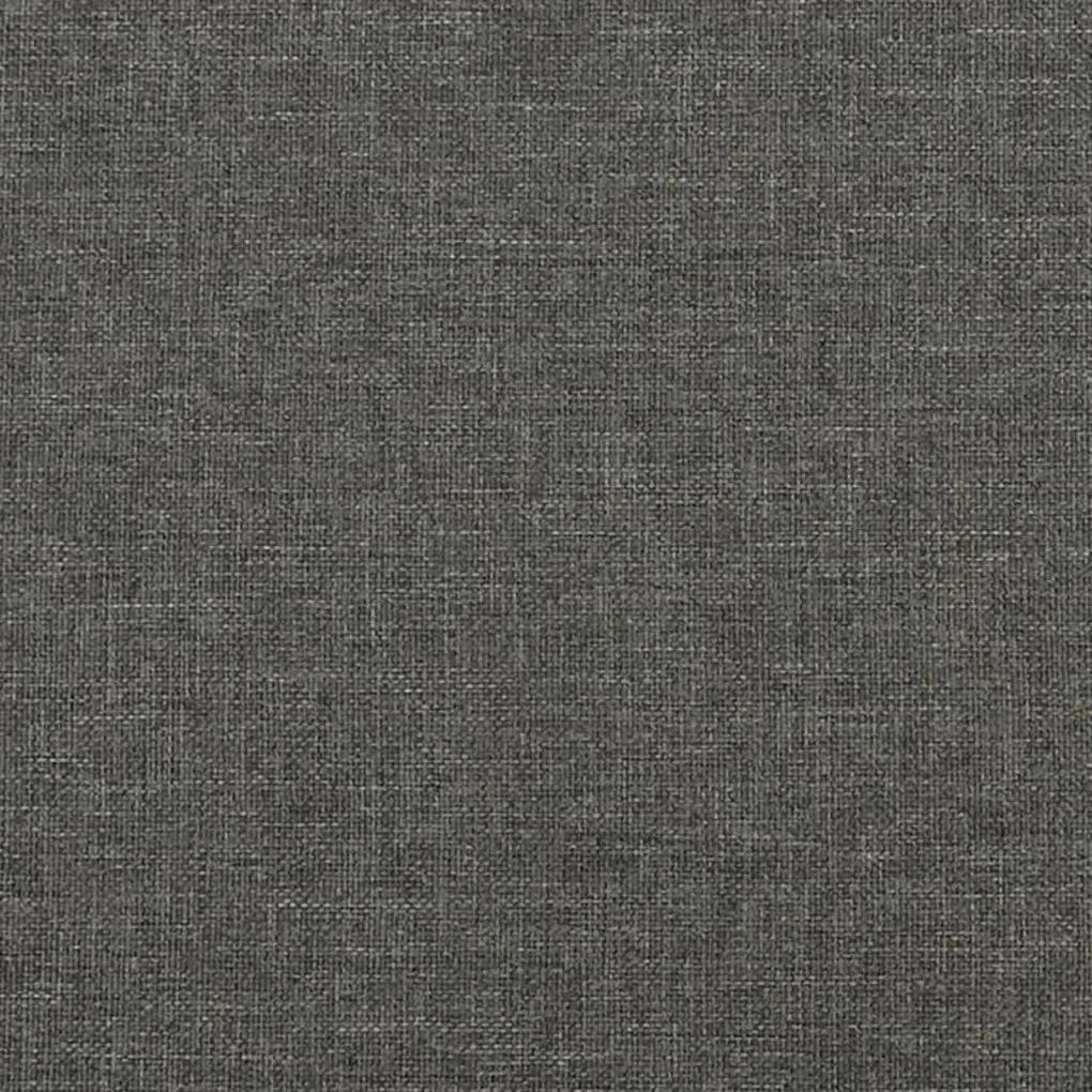 Cadru de pat box spring, gri inchis, 90x200 cm, textil Morke gra, 35 cm, 90 x 200 cm