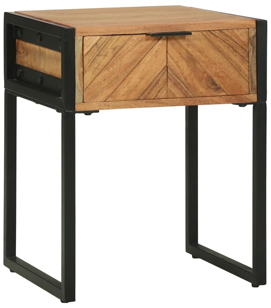 vidaXL Dulap de noapte Maro 40 x 35 x 50 cm Lemn masiv de acacia
