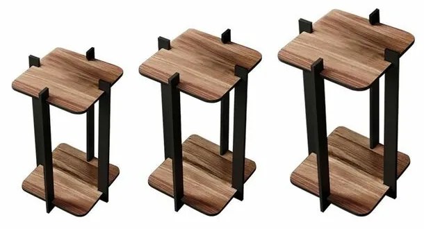 Suport pentru flori Flower Desk Square - Nuc