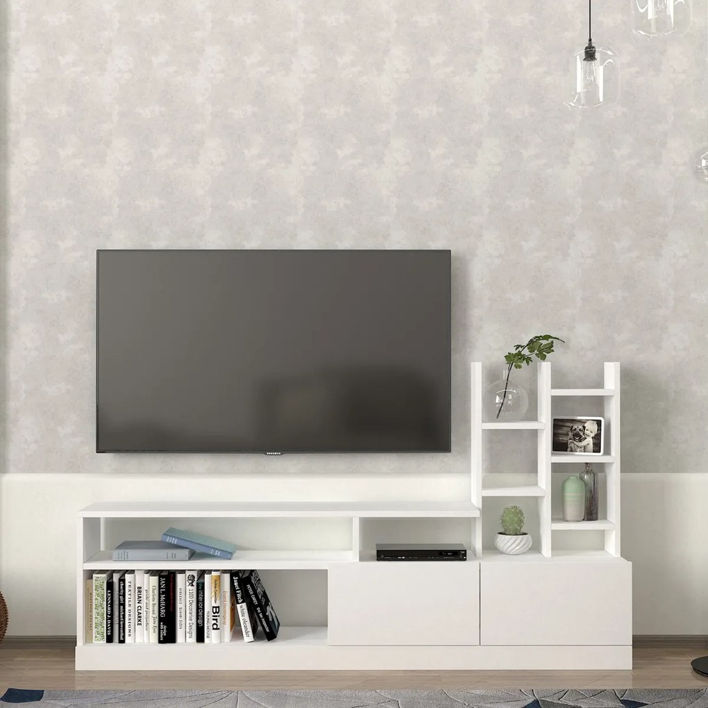 Masă TV Dolunay alb