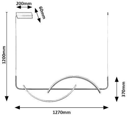 Lustră LED pe cablu Rabalux 72233 JARNELLE LED/35W/230V