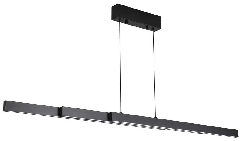 Lustra LED suspendata extensibila Linear negru