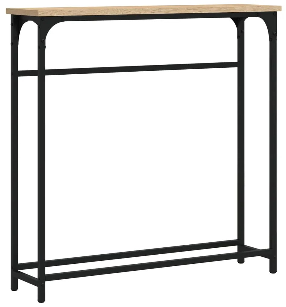 vidaXL Masă consolă din stejar Sonoma, 75x19,5x75 cm, lemn stratificat