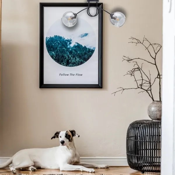 Lustră aplicată LATIL 2xE27/60W/230V