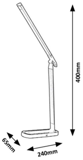 Lampă de masă LED tactilă dimabilă Rabalux LED/7W/230V neagră