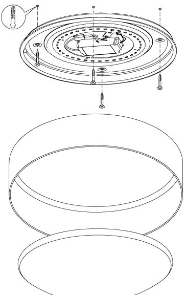 Eglo 96539 - LED Plafoniera PALOMARO 1 1xLED/18W/230V