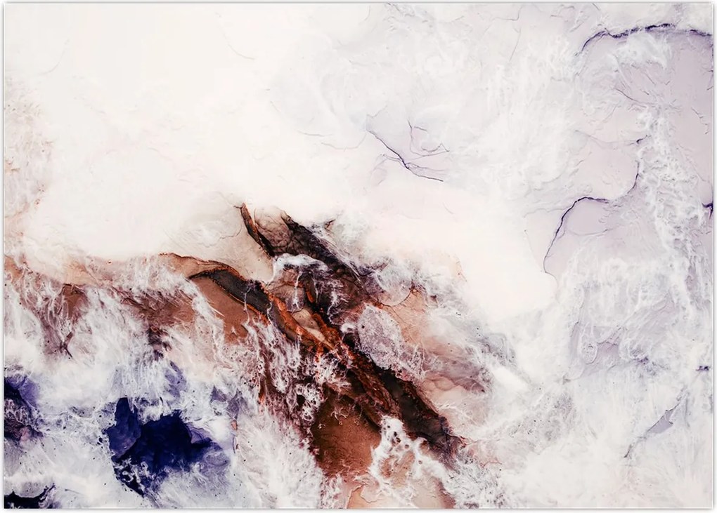 Tablou pe sticlă - Marmură violet N⁰1 (70x50 cm)