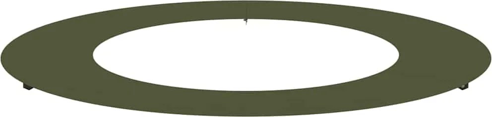 vidaXL potrivit pentru inel de copac plat Olivengrønn Ø50 / 80 cm Oțel