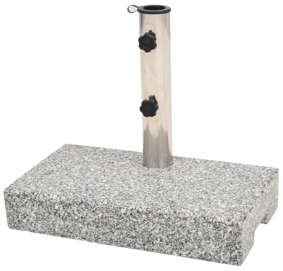 vidaXL Suport umbrelă de soare Granit Dreptunghiular 25 kg