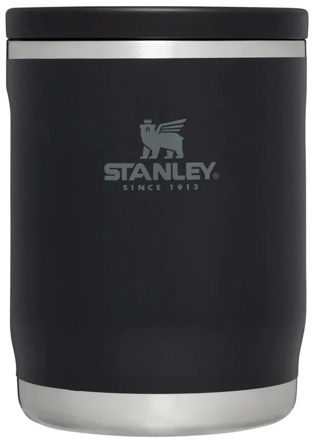 Termos negru pentru mâncare din oțel inoxidabil 530 ml Adventure To-Go Black – Stanley