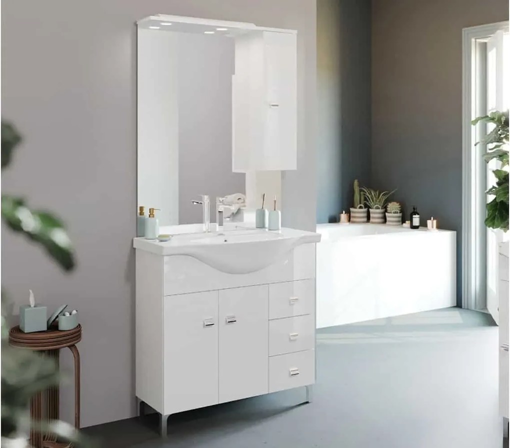 Set lemn masiv Mobilier Baie Luna 85cm Model D3