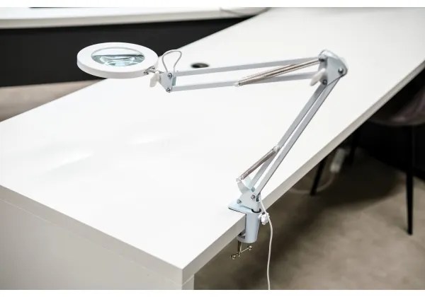 Lampă LED dimabilă de masă cu lupă LED/12W/5V 3000/4200/6000K alb Brilagi